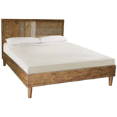 Corso Paris Mango Wood 2 Tone Modern Bed Frame Queen